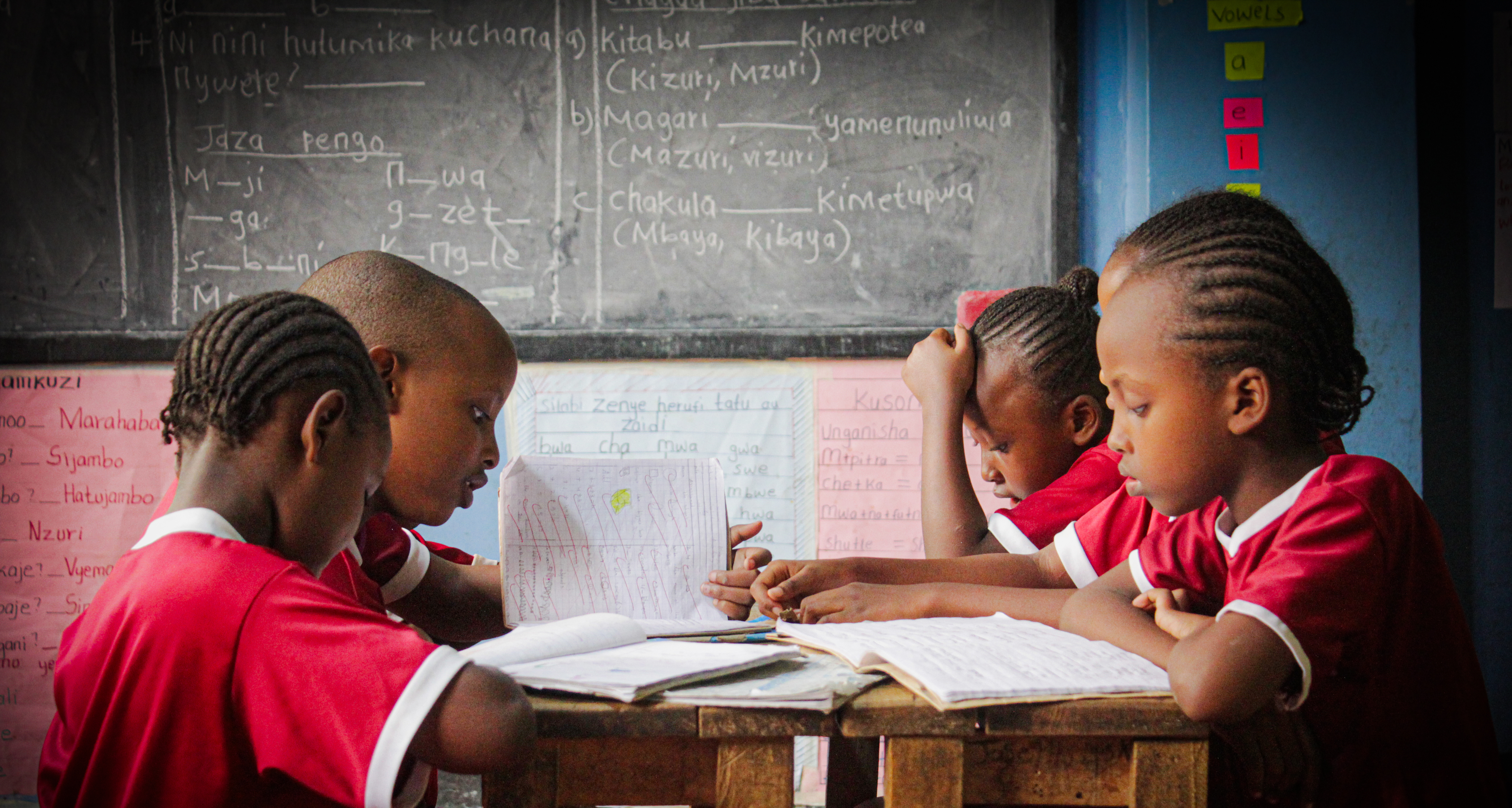 Computer laboratory with students